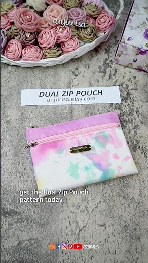 Stay organized with the Dual Zip Pouch