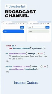 "JavaScript Broadcast Channel Explained: Real-Time Communication Made Easy!🚀" #javascripttutorial