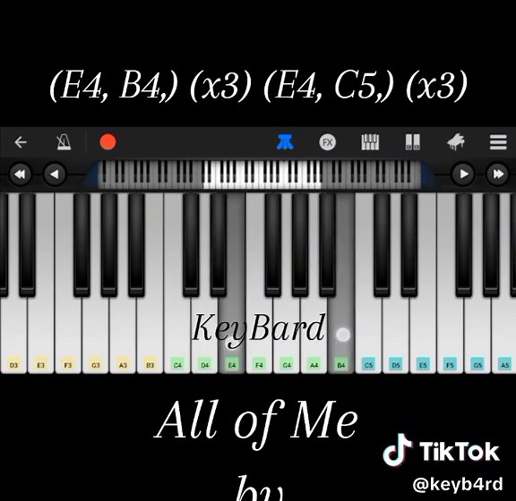 Learn All of Me by John Legend on Piano