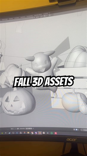 Blender Fall Assets | Gumroad Pack
