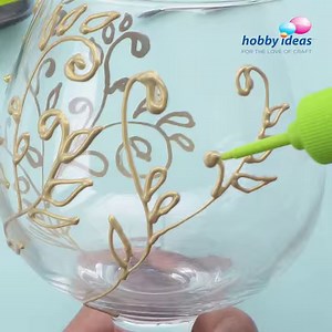 40K views · 2.1K reactions | Let’s add some floral beauty to delicate crystal wine glasses with Fevicryl Glass Colours. Watch this video for a step-by-step tutorial on how you can create this lovely and intricately detailed wine glass home decor! | Hobby Ideas India | Facebook