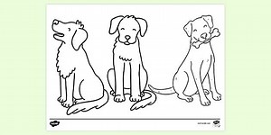 Dog Colouring Page