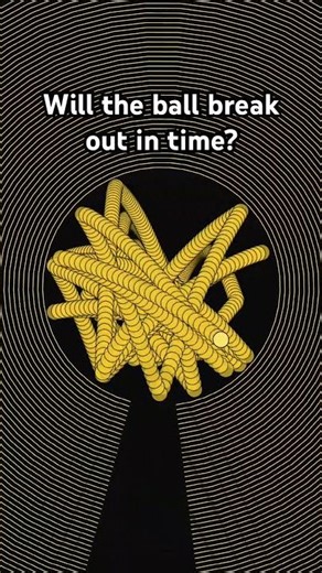 Will the ball break out in time? #satisfying #satisfyingvideo #asmr #shorts