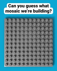 What mosaic are we building today? This one is difficult! 🔎 | LEGO