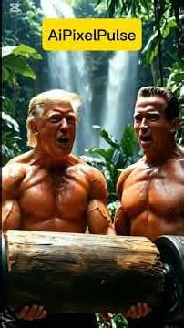 AI Turns Trump into a RIPPED Jungle Beast with Arnold! You Won’t Believe This!