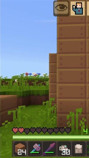 Minecraft #minecraft Mace +slime + + powder snow bucket+ veins + water bucket two hearts