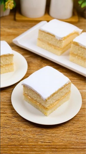 Lemon Custard Cake Recipe | Soft, Moist & Melts in Your Mouth