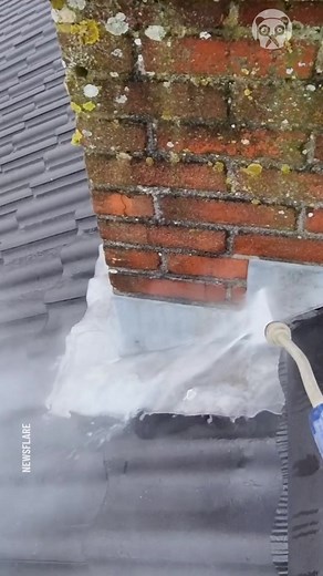 94K views · 110 reactions | Satisfying power washing of a roof chimney | Awesome | Facebook