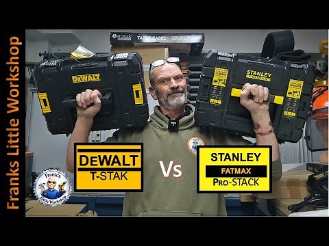 Stanley Fatmax Pro Stack & DEWALT T-stack systems.