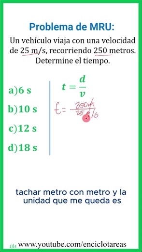 Uniform Rectilinear Motion Problem - Determine the travel time #problem #physics #time