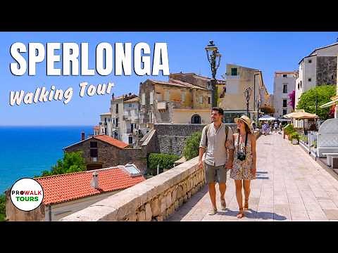 Walking Through Sperlonga, Italy 🇮🇹 | Relaxing Coastal Village Walk (4K)