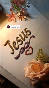 ❤️ Jesus name sand art ✨ personalized sand writing request done #sandart #sandwriting #nameart #asmr