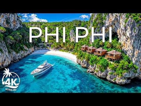 Phi Phi 4K UHD – Thailand’s Iconic Islands of Limestone Cliffs and Crystal Blue Lagoons
