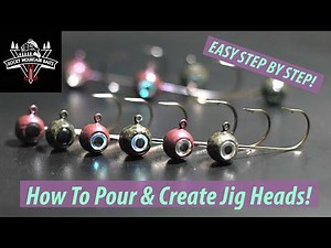 How to Pour Your Own JIG HEADS! (with powder coating)
