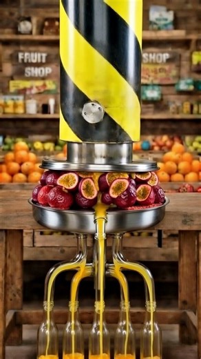 Hydraulic Press Passion Fruit | 80 Fruits Crushed Under ExtremePressure#hydraulicpress#PassionFruit