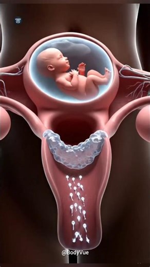 See The Mucus Plug That Blocks Germs (and Sperm) From The Womb 3D Animation Video #pregnancy