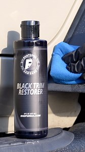 Bring your black back to life! ✔️ Black Plastic and Trim Restorer is infused with dye, and is extremely effective at penetrating the surface of plastic and trim to completely restore its color back to brand new. | ExoForma