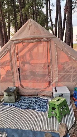 Temu Inflatable 10 person Tent in Action #bigtent #camping