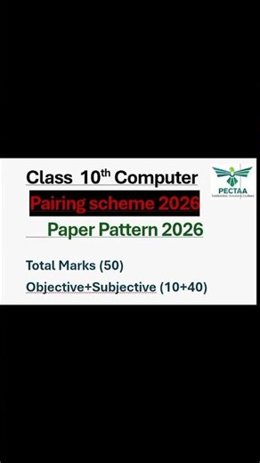 10th Class Computer Pairing Scheme 2026 🔥| Only 4 Chapters |Full Marks Strategy@LSMathAndExamSuccess