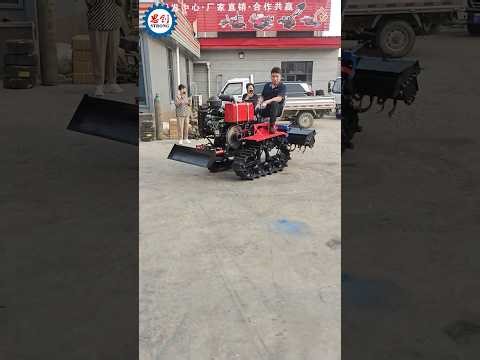 Double Cylinder Mini Tractor with Micro Rotary Cultivator #rotarytiller #tractor #minitractor #farm