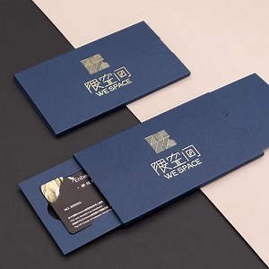 [Hot Item] Custom Printed Creative VIP Membership Card Envelope Slider Drawer Credit Gift Card Packaging Box