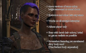 Hair Dye Mod - Separate hair and eyebrows color