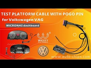 Test platform cable with pogo pin for Volkswagen VAG MICRONAS dashboard