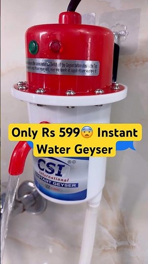 WORTH IT? 🤔 Testing the ₹599 Instant Geyser for Kitchen and Bathroom Hot Water!