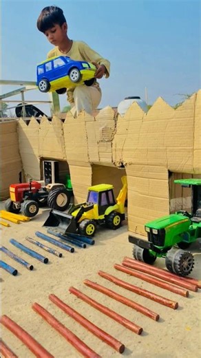 Remote Control Jcb And Dumper Truck tractor Unboxing And Testing Short Video #automobile #ytshorts