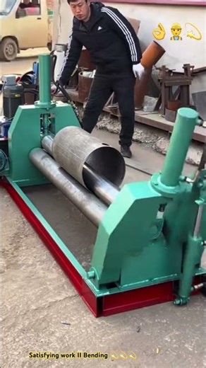 3-roller machine💥 ….. Bending metal tube perfect