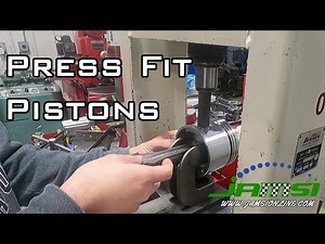 Installing Press Fit Pistons - 340 Buick V8 - Two Methods‪@JAMSIONLINE‬