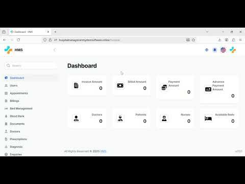 Demo Tutorial 2 for Hospital Management System Software configuration and set up