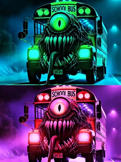 School Bus Monster 🚍💥 | Coffin Dance Song 😱 #shorts