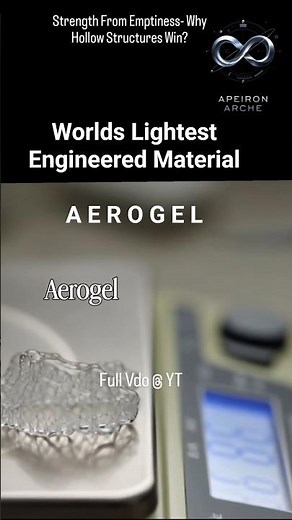 Aerogel - Worlds lightest engineered material