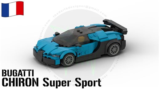 LEGO MOC-165740 BUGATTI CHIRON Pur Sport - 1:35 Scale (Cars 2023)