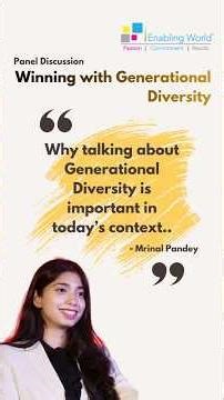 Why talking about Generational Diversity is important in today’s context
