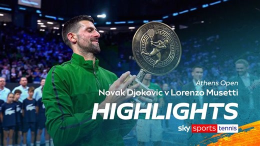 Novak Djokovic vs Lorenzo Musetti | Athens Open highlights