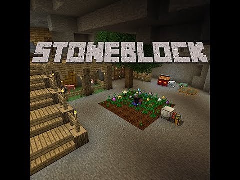 Minecraft : StoneBlock Speed Run Ep.1