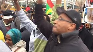 About 100 people from Calgary's Ethiopian community held a rally outside city hall this afternoon to draw attention to violence happening in their home country. People in the Oromia region have been protesting the Ethiopian government's plan to integrate the country's capital city with surrounding towns in the area. Read more: http://www.cbc.ca/1.3360278. | CBC Calgary