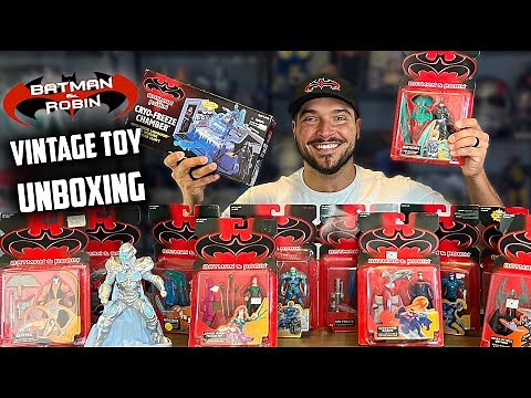Opening Retro Batman & Robin Toys from 1997 / Recreating 90's Toy Commercial • Vintage Toy Unboxing