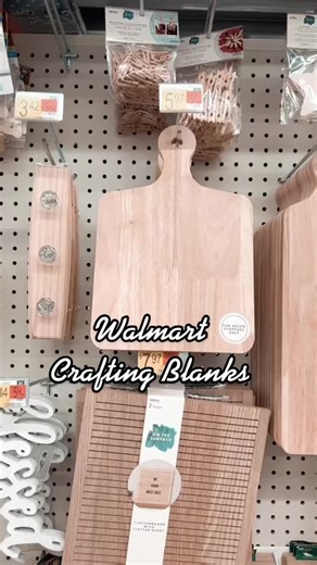 Crafting Blanks at Walmart