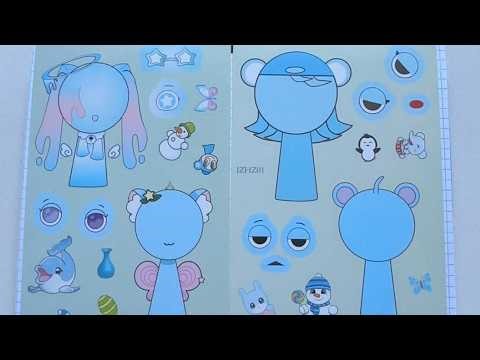 [ASMR Sticker Book] Sprunki Paper Diy/Relaxing Paper Doll Makover Compilation😍💎#asmr #papercraft