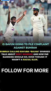 Massive Controversy: Bumrah’s Comment on Bavuma | Complaint Coming?