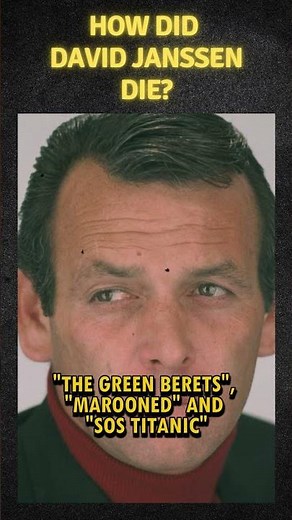How did David Janssen die? #actor #action #movie #history #filmactor #film #movieactor #tv #star