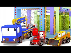세차장 - 타이니 트럭과 함께 배워요 👶 🚚 교육 만화 Learn with Tiny Trucks - Educational Korean Cartoons for Kids