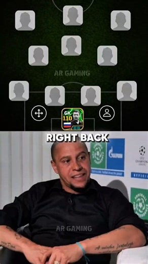 Roberto Carlos picke his ultimate XI 💀#fifa #efootball #fblifestyle | AR Gaming