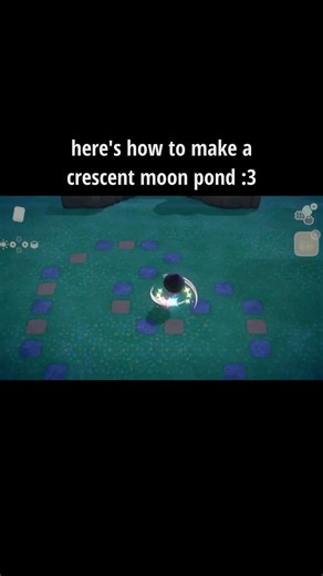 How to Make a Crescent Moon Pond ACNH #animalcrossing #acnh #animalcrossingnewhorizons #acnhupdate