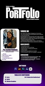 PORTFOLIO - MOTION GRAPHICS DESIGNER - JAZMIN PAZ