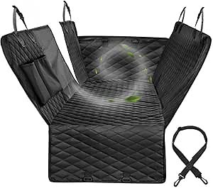 DMB Trends Enterprise LLC Dog Car Seat Cover for Back Seat - Waterproof Dog Car Seat Cover with Mesh Window - Scratchproof Dog Seat Cover for Back Seat - Dog Seat Cover for Cars Trucks and SUVs