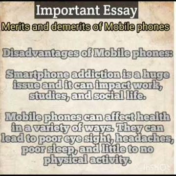 Essay on disadvantages of Mobile Phones | Easy English Essay for Students🔥